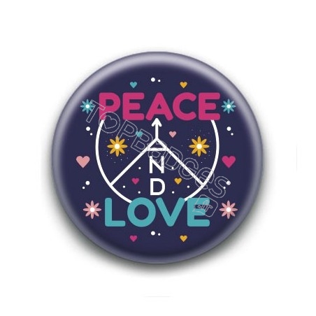 Badge : Peace & love