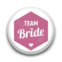 Badge : Hexagone rose, Team Bride