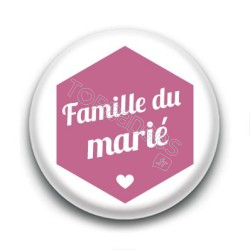 Badge : Hexagone rose, Famille du marié