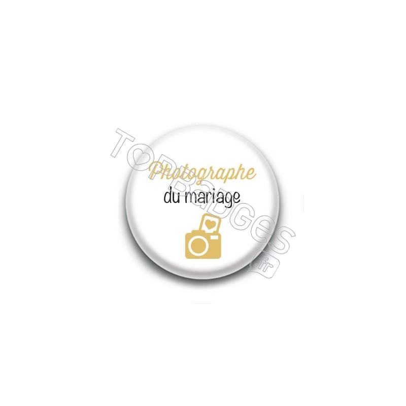 Badge : Picto, Photographe du mariage