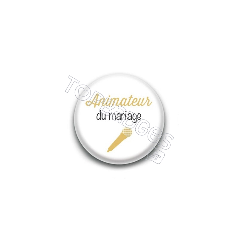 Badge : Picto, Animateur du mariage