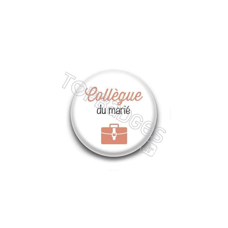 Badge : Picto, Collègue du marié