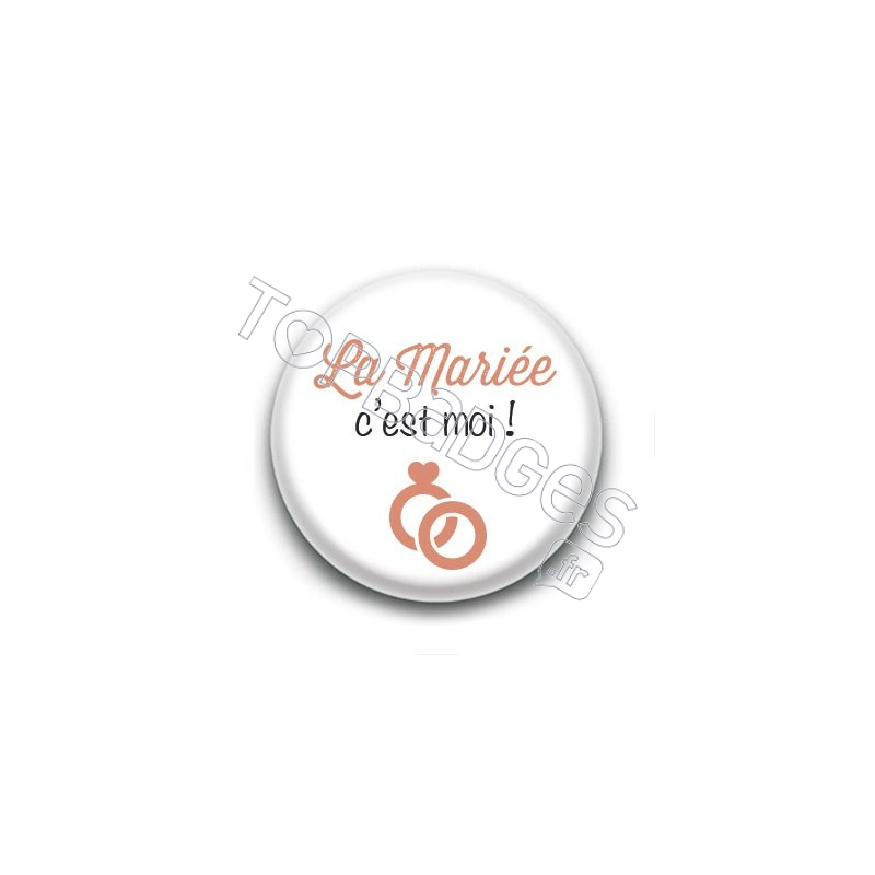 Badge : Picto, la mariée c'est moi !