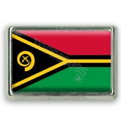 Pins rectangle : Drapeau Vanuatu