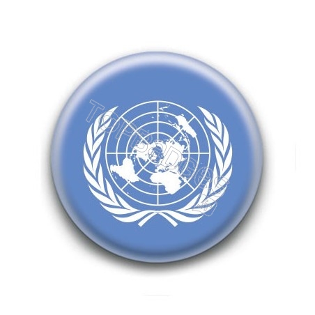 Badge : Drapeau de l'ONU