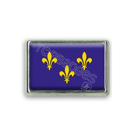 Pins rectangle : Drapeau Île de France