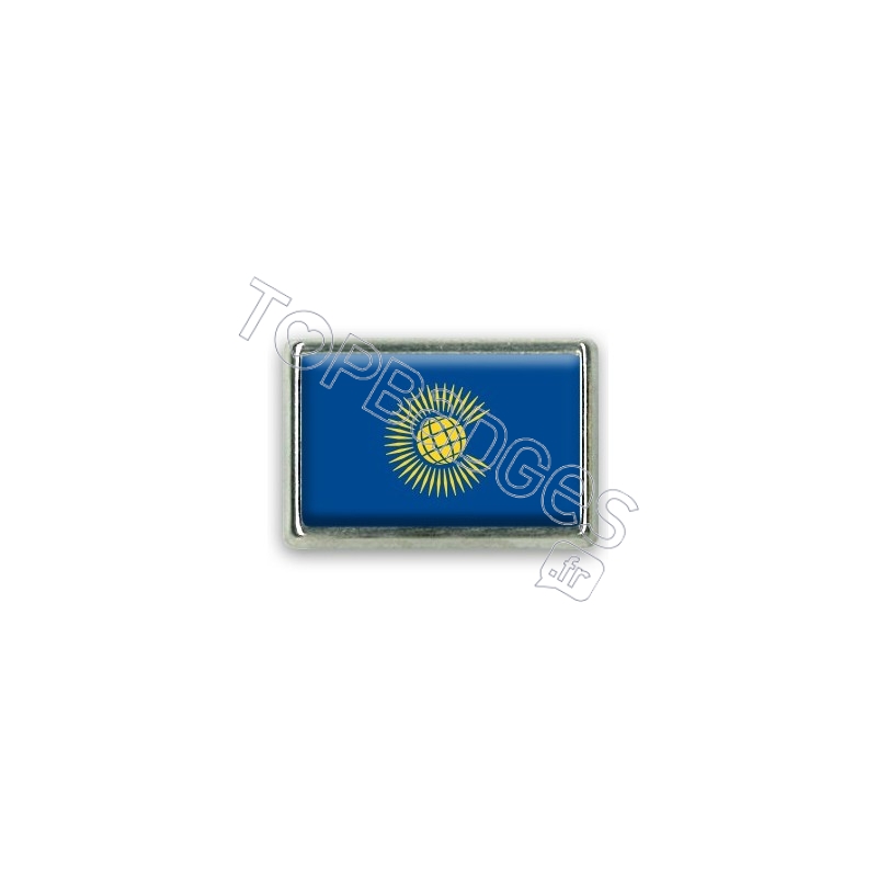 Pins rectangle : Drapeau Commonwealth
