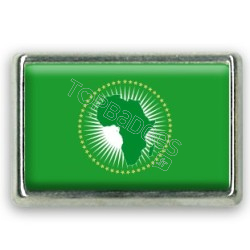 Pins rectangle : Drapeau Union Africaine