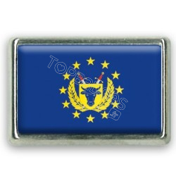 Pins rectangle : Drapeau forces armées de l'Union Européenne