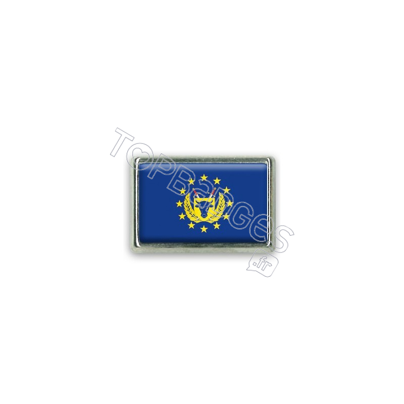 Pins rectangle : Drapeau forces armées de l'Union Européenne