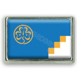 Pins rectangle : Drapeau Antarctique