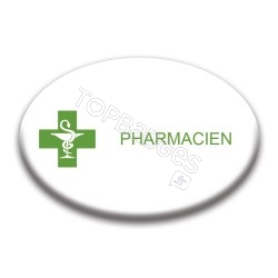 Badge ovale : Pharmacien