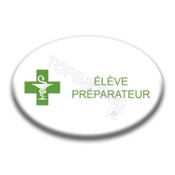 Badge ovale : Élève préparateur