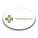Badge ovale : Préparateur