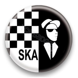 Badge Ska Damier