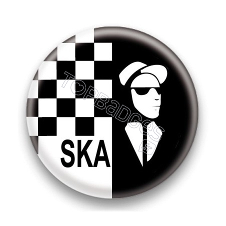 Badge Ska Damier