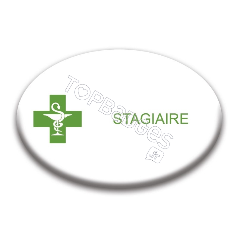 Badge ovale : Stagiaire