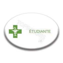 Badge ovale : Étudiante