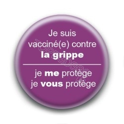 Badge Vacciné contre la grippe
