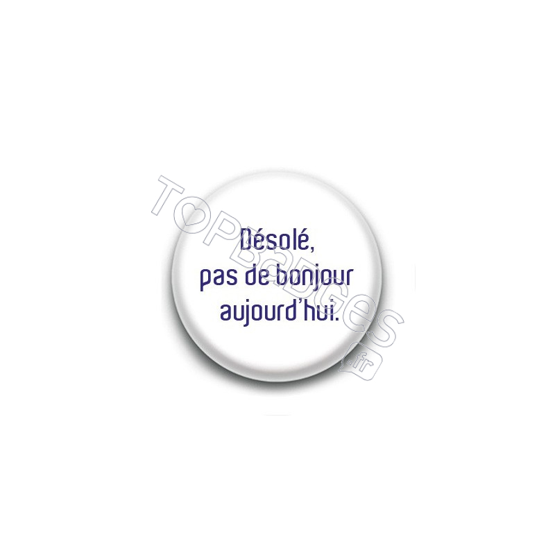 Badge pour vous protéger de la grippe