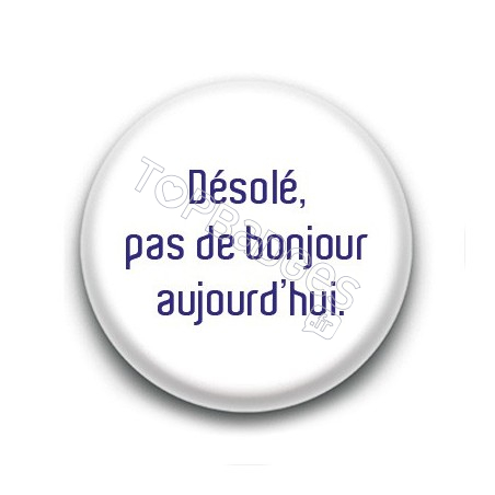 Badge pour vous protéger de la grippe