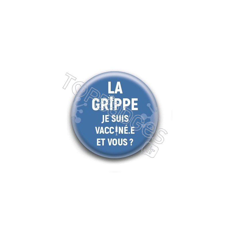 Badge pour vous protéger de la grippe