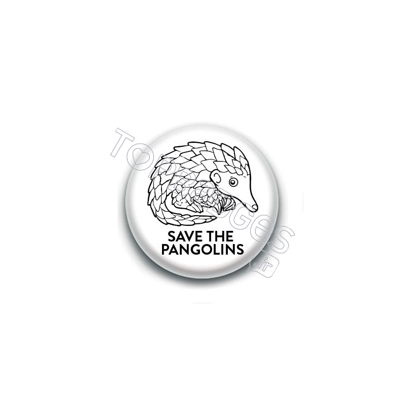 Badge : Save the pangolins