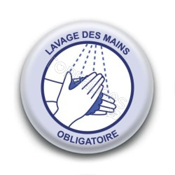 Badge : Lavage des mains obligatoire, gouvernement