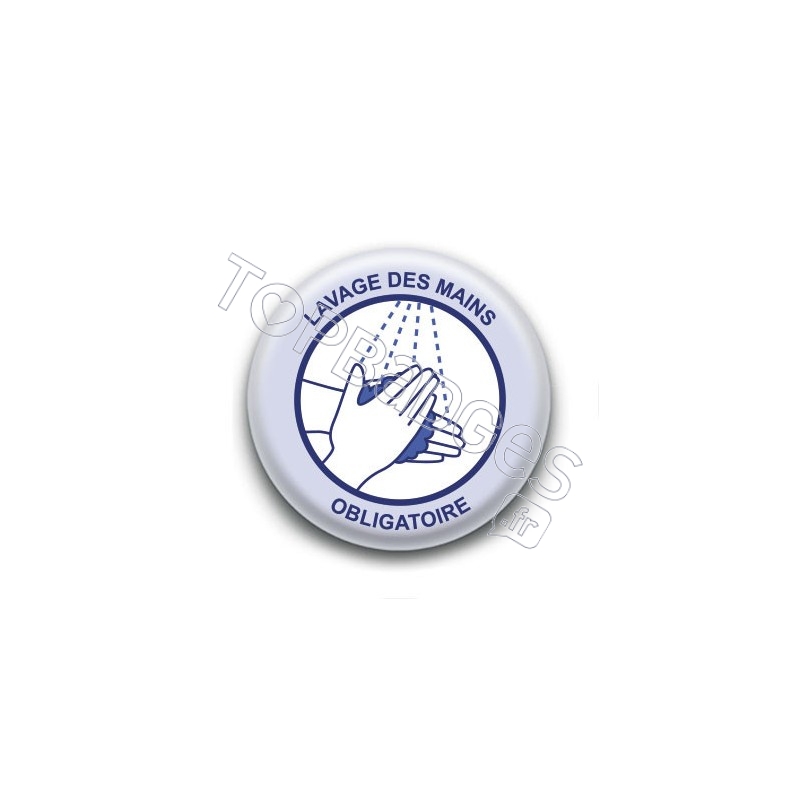 Badge : Lavage des mains obligatoire, gouvernement