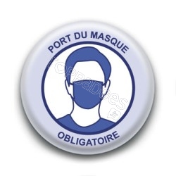 Badge : Port du masque obligatoire, gouvernement