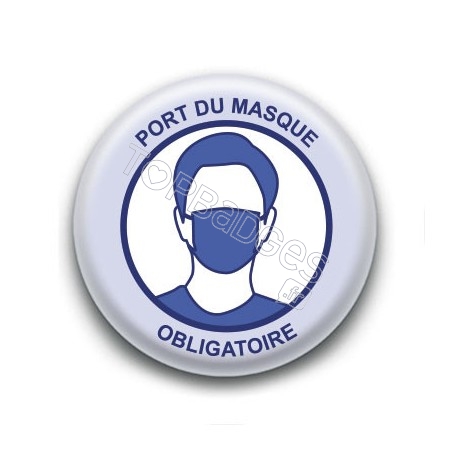 Badge : Port du masque obligatoire, gouvernement