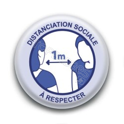 Badge : Distanciation sociale, gouvernement