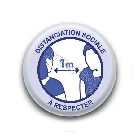 Badge : Distanciation sociale, gouvernement