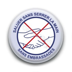 Badge : Saluer sans serrer la main, gouvernement