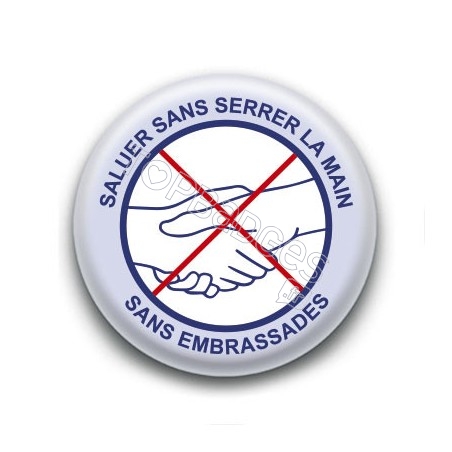 Badge : Saluer sans serrer la main, gouvernement