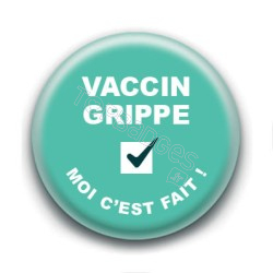 Badge : Vaccin grippe, moi c'est fait !