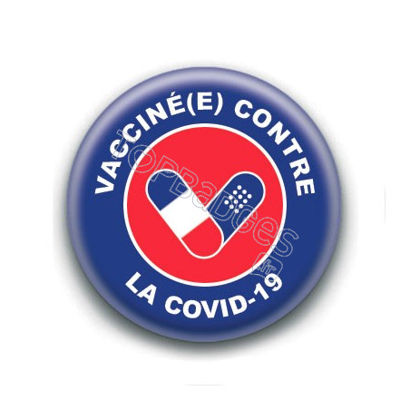 Badge : Vacciné.e contre la Covid-19, France