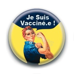 Badge : Je suis vacciné.e, we can do it