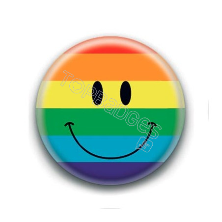 Badge : Smiley LGBTQIA+