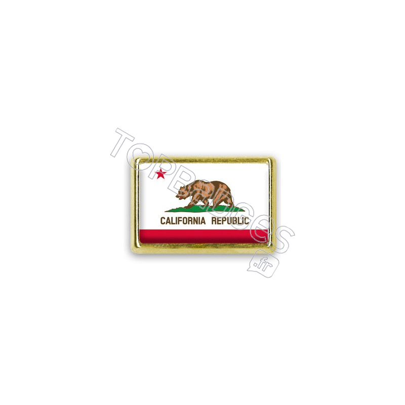 Pins rectangle : Drapeau Californie