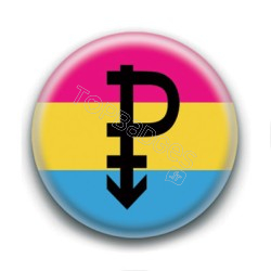 Badge : Drapeau symbole pansexuel