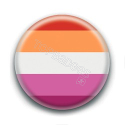 Badge : Drapeau fierté lesbienne