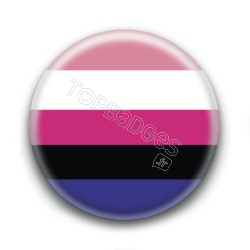 Badge : Drapeau genre-fluide