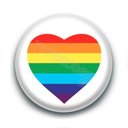 Badge : Cœur LGBTQIA+