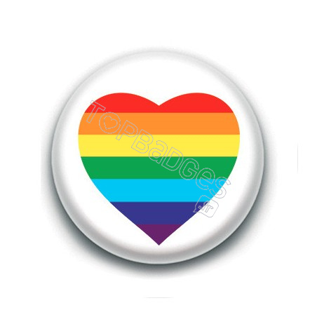 Badge : Cœur LGBTQIA+