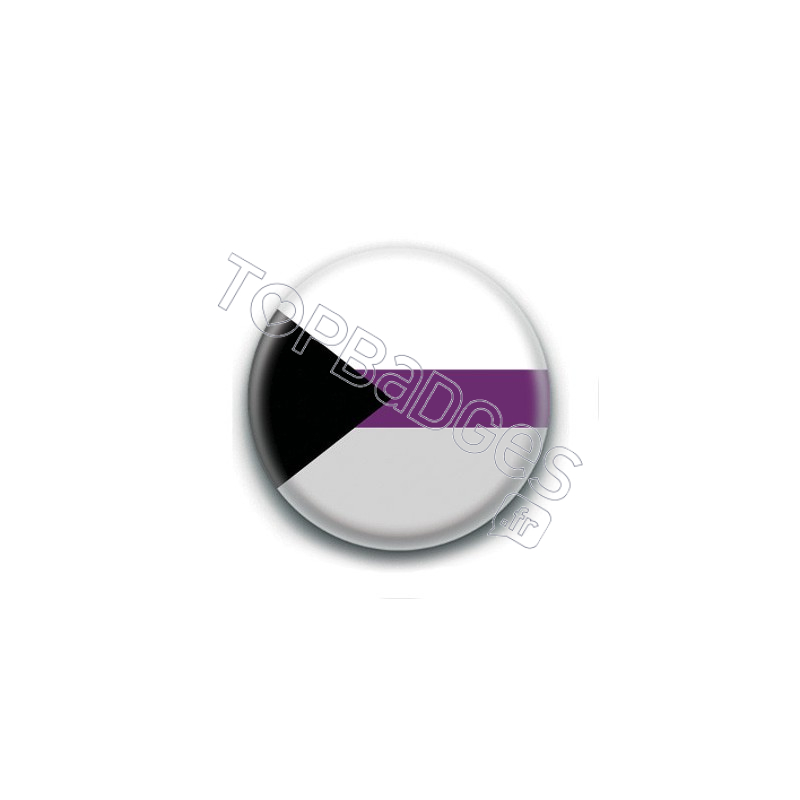 Badge : Drapeau demisexuel