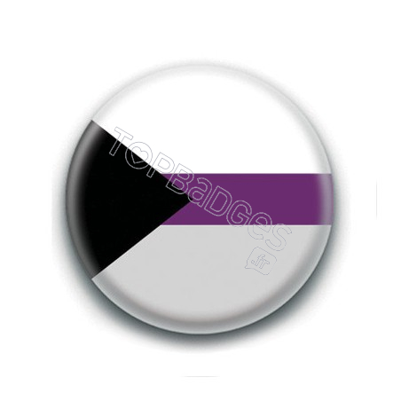 Badge : Drapeau demisexuel