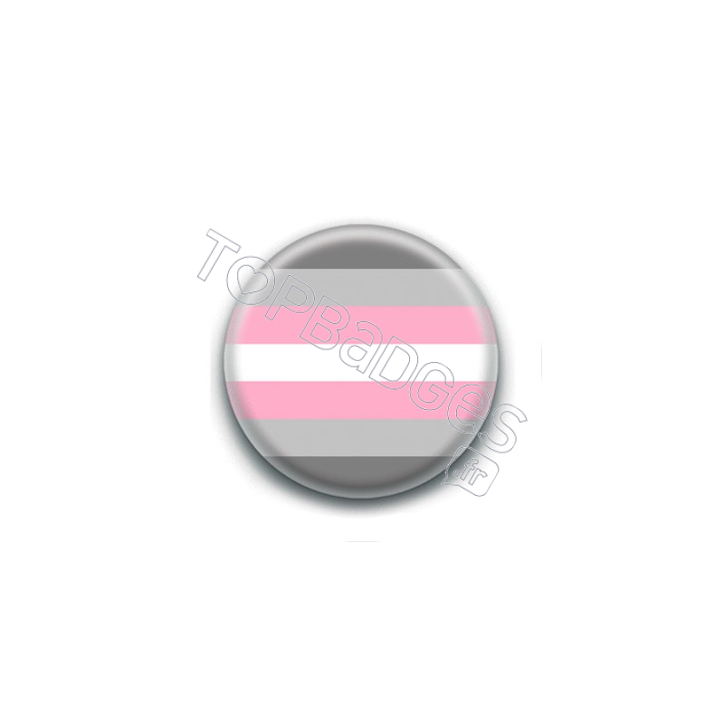 Badge : Drapeau demi-girl