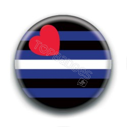 Badge : Drapeau cuir