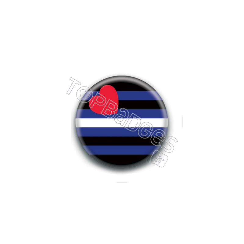 Badge : Drapeau cuir